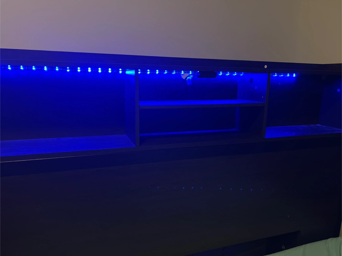 Full Size Bed Frame with LED Headboard - photo 2