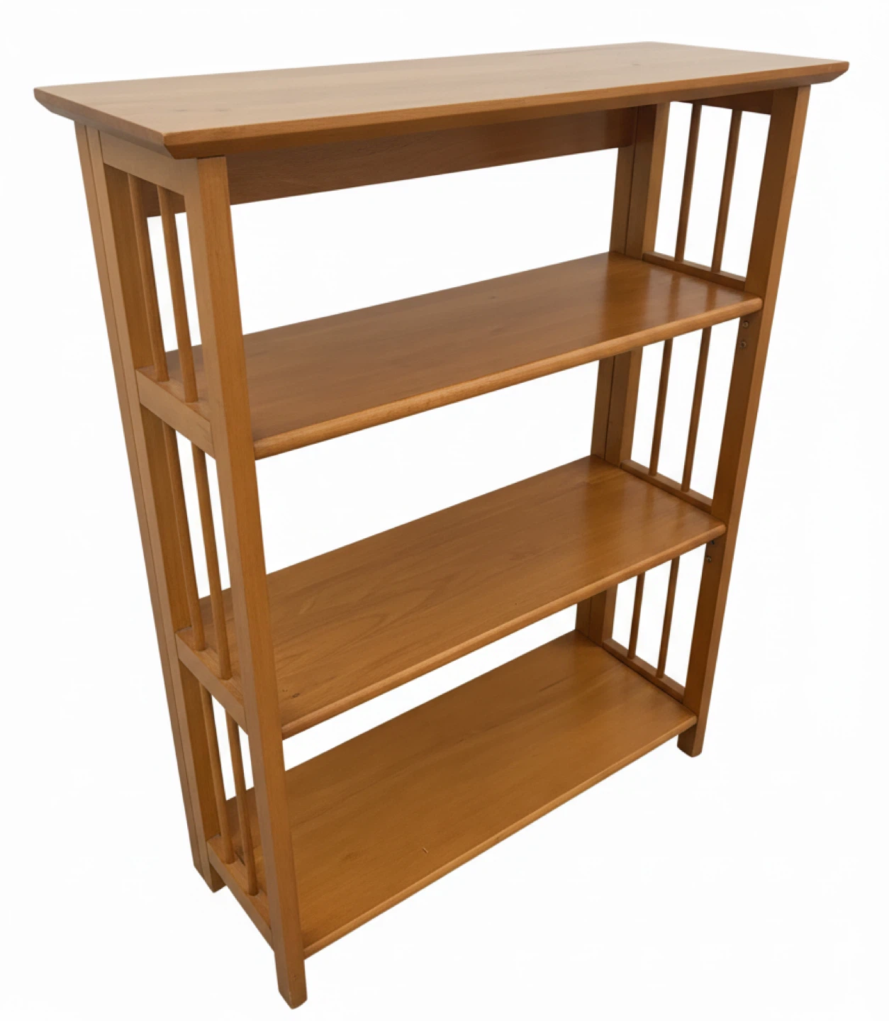 Wooden 4-Shelf Bookcase