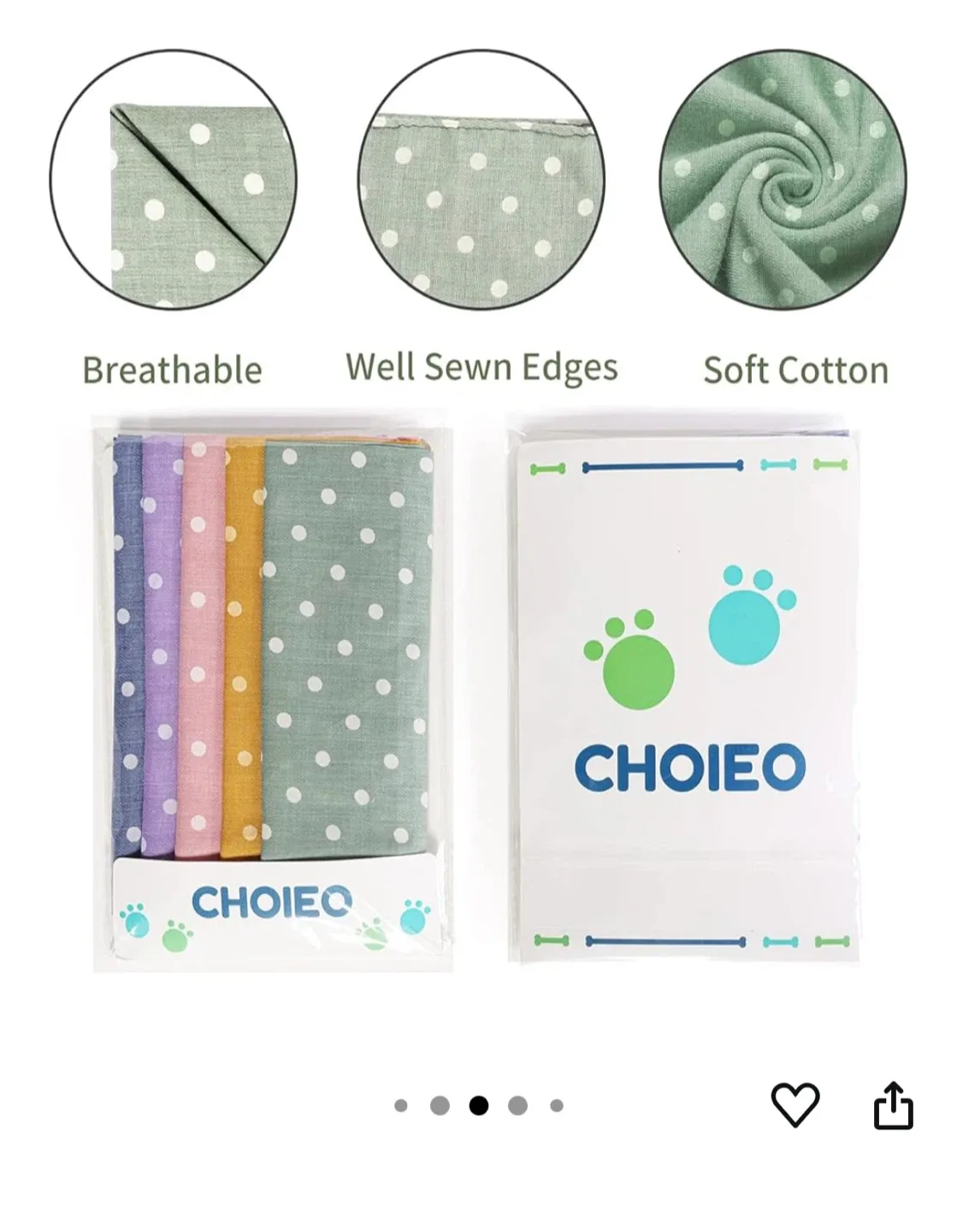 New CHOIEO 5-Piece Bandana Set image indicator(2)