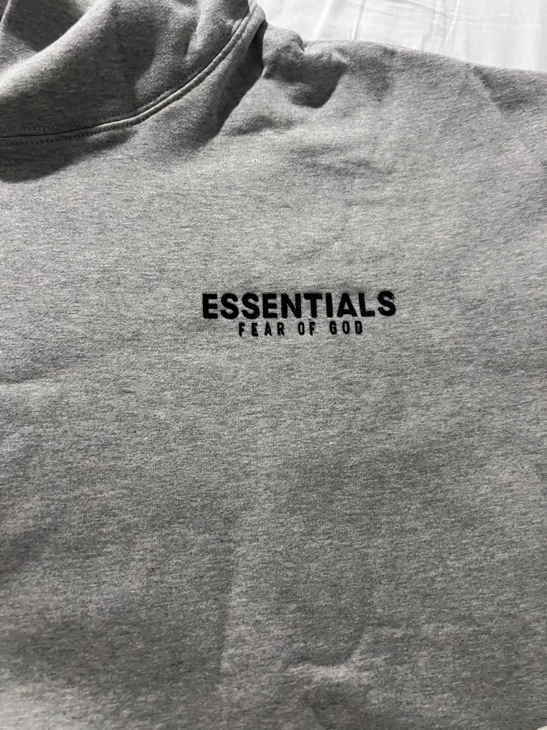 Essentials Fear of God Hoodie grey oatmeal thumbnail