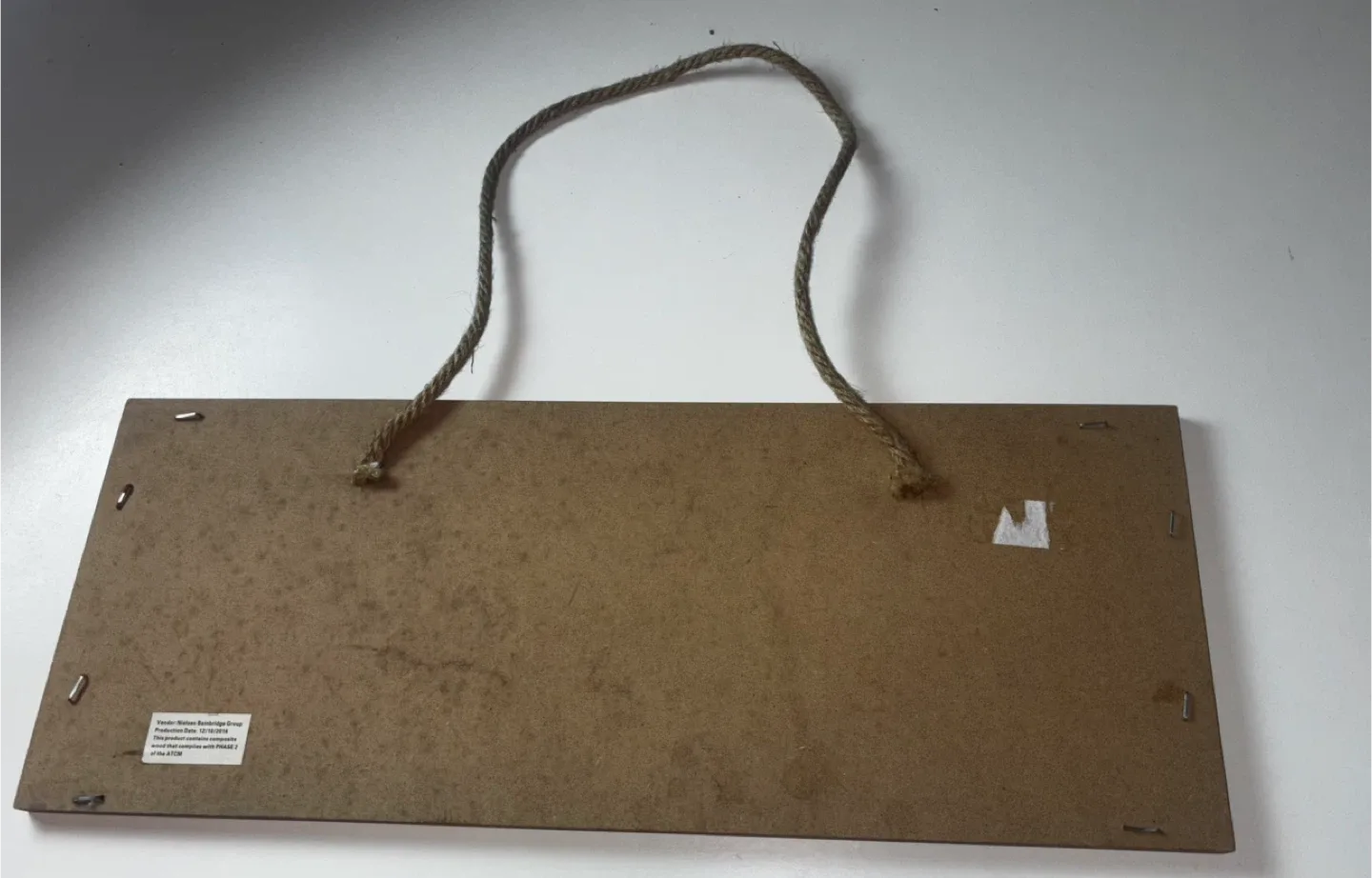 Brown Wooden “Cocktails” Hanging Sign (As Is) image indicator(5)