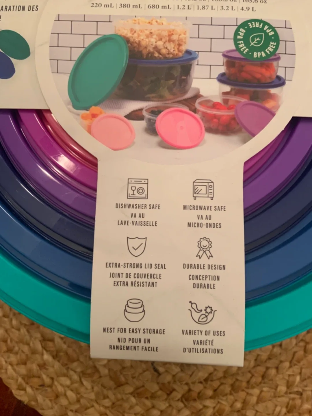 Core Kitchen 14-Piece Round Nested Food Storage Set - NEW image indicator(5)