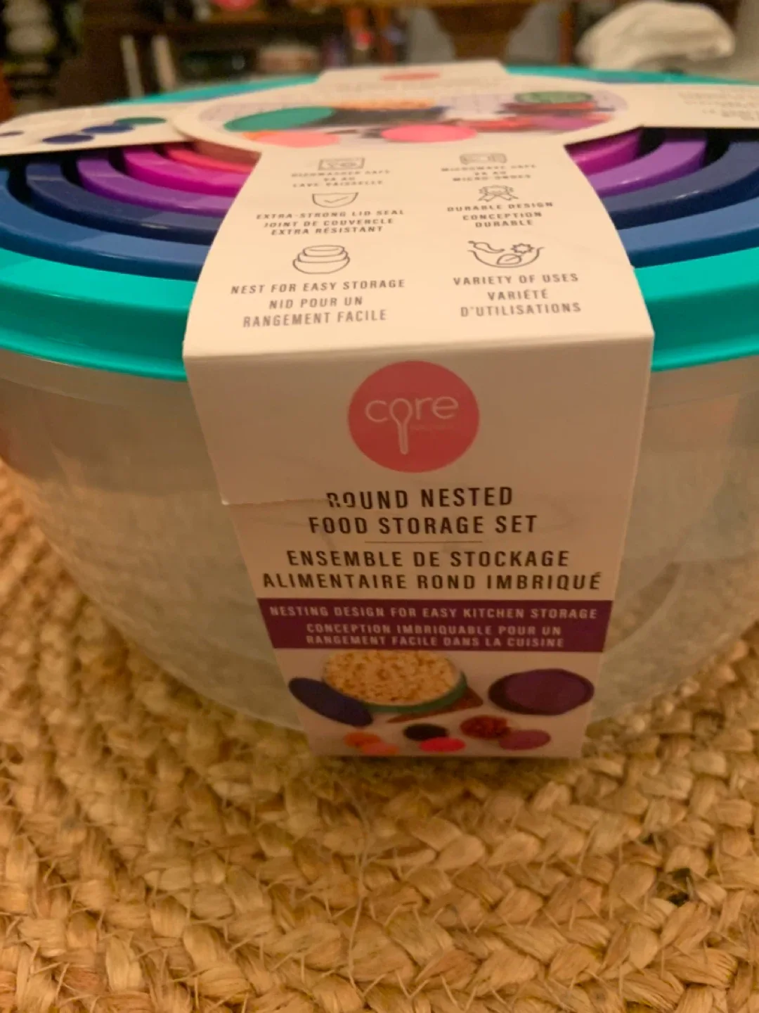 Core Kitchen 14-Piece Round Nested Food Storage Set - NEW image indicator(3)