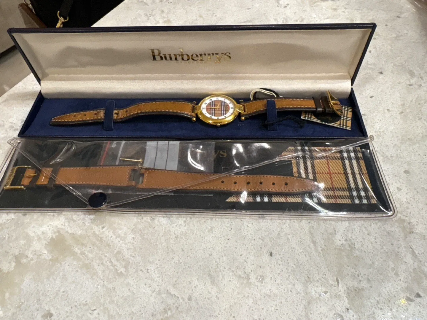 Burberrys Vintage Watch with Extra Band thumbnail