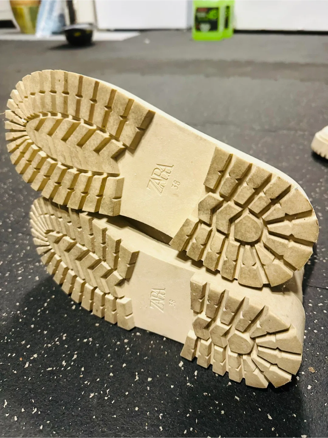 Zara Beige Ankle Boots - Size 39 image indicator(5)