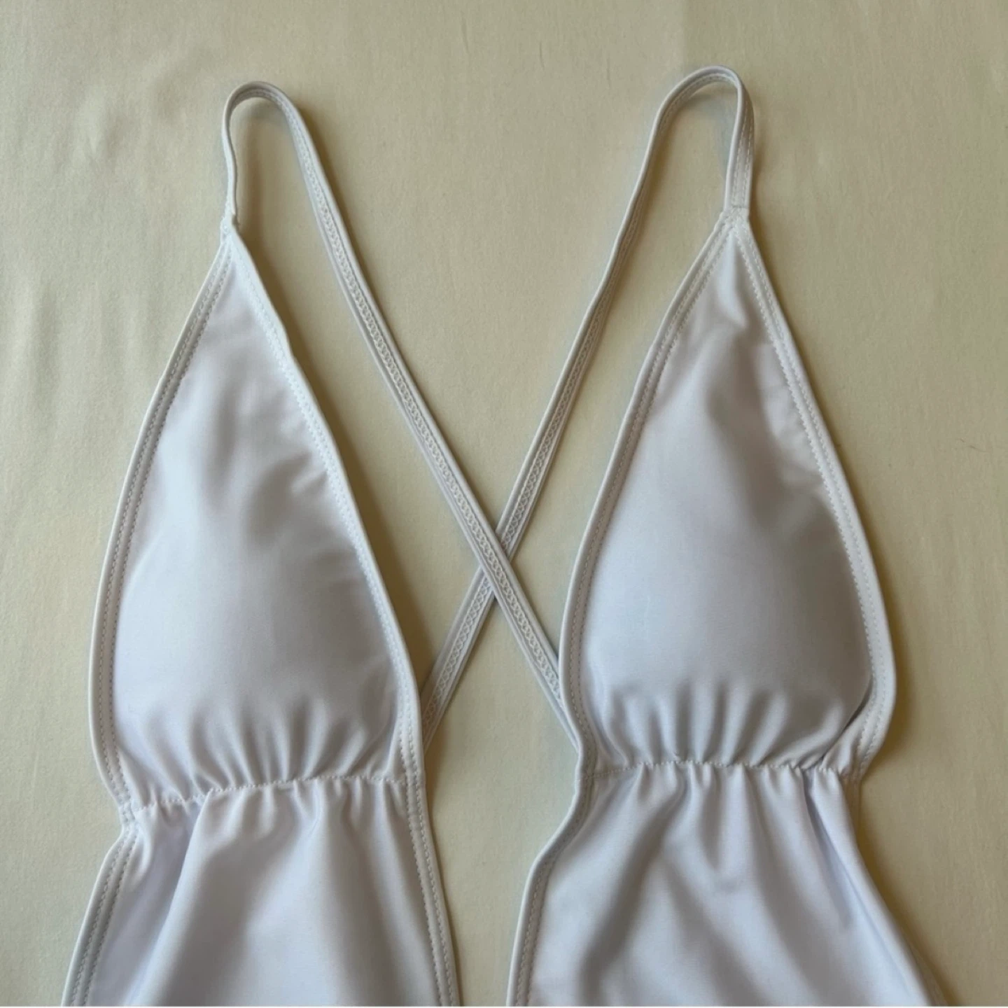 Dresshead One Piece Crisscross Swimsuit Plunging Neckline Sz M - photo 3