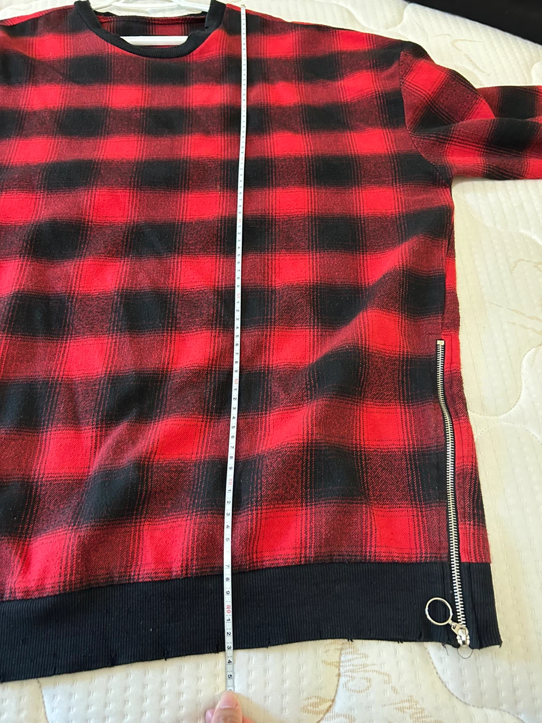 Zara Woman Red & Black Plaid Top - photo 5