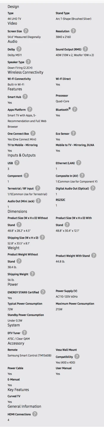 Samsung 55" 4K UHD Curved Smart TV - photo 4