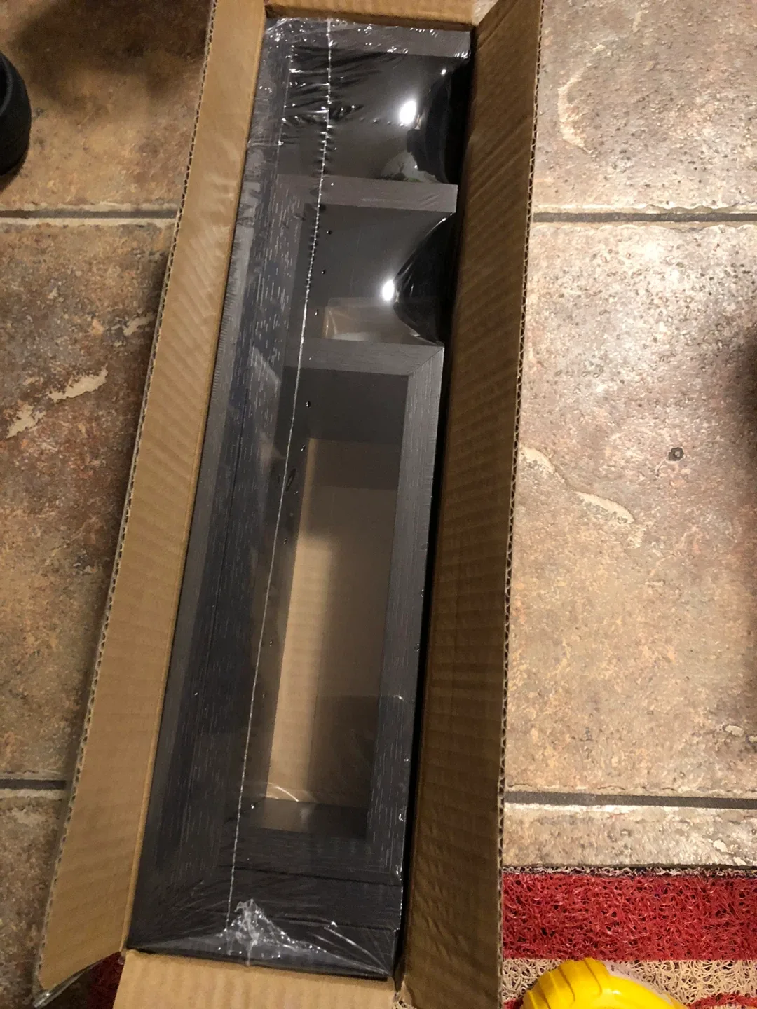 *Brand New* 3 floating u shelves, espresso finish image indicator(5)