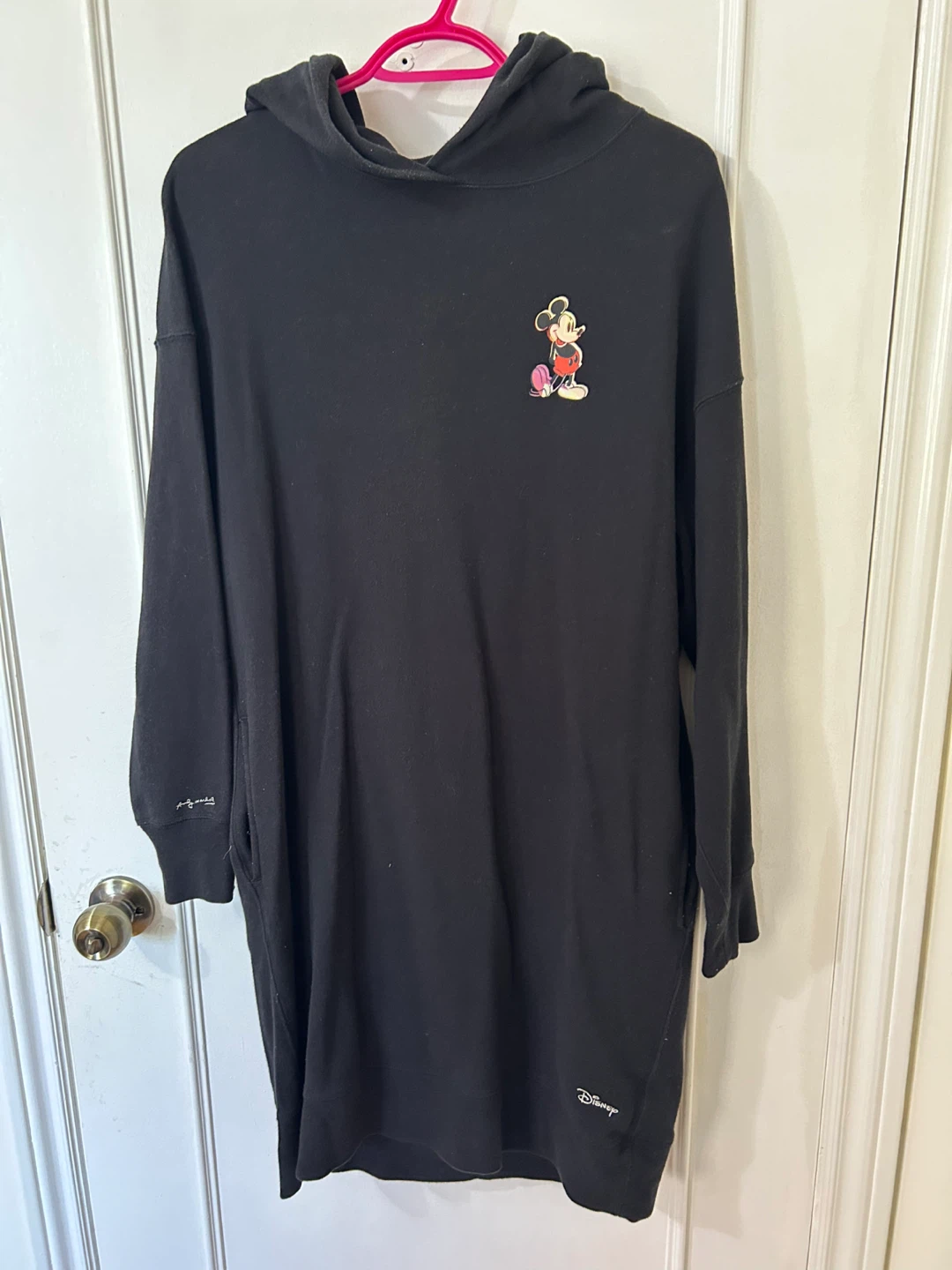 Disney x Uniqlo Black Hoodie Dress Size L