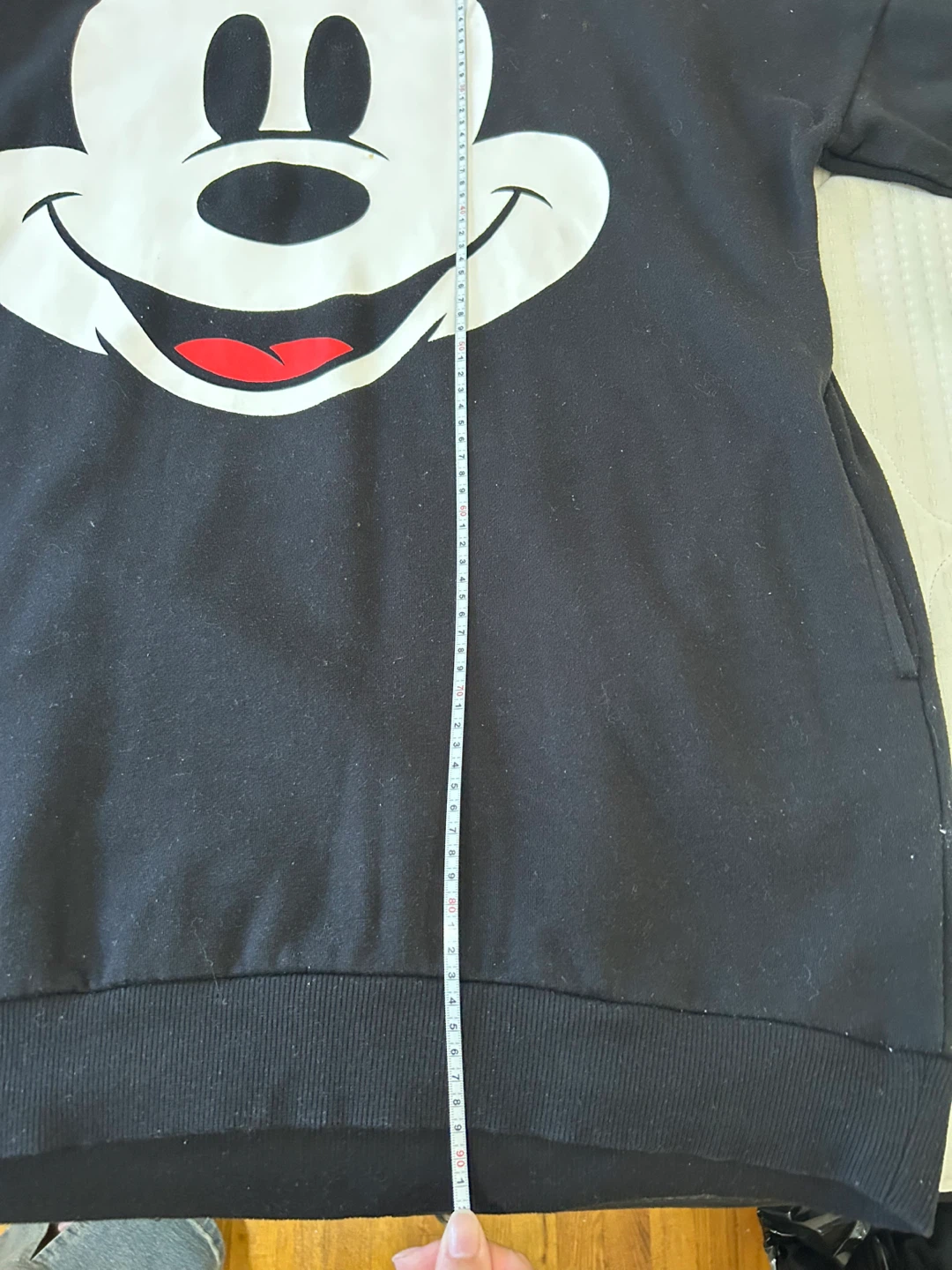 （Adult）Disney Mickey Mouse Black Sweatshirt Dress - Size L - photo 5