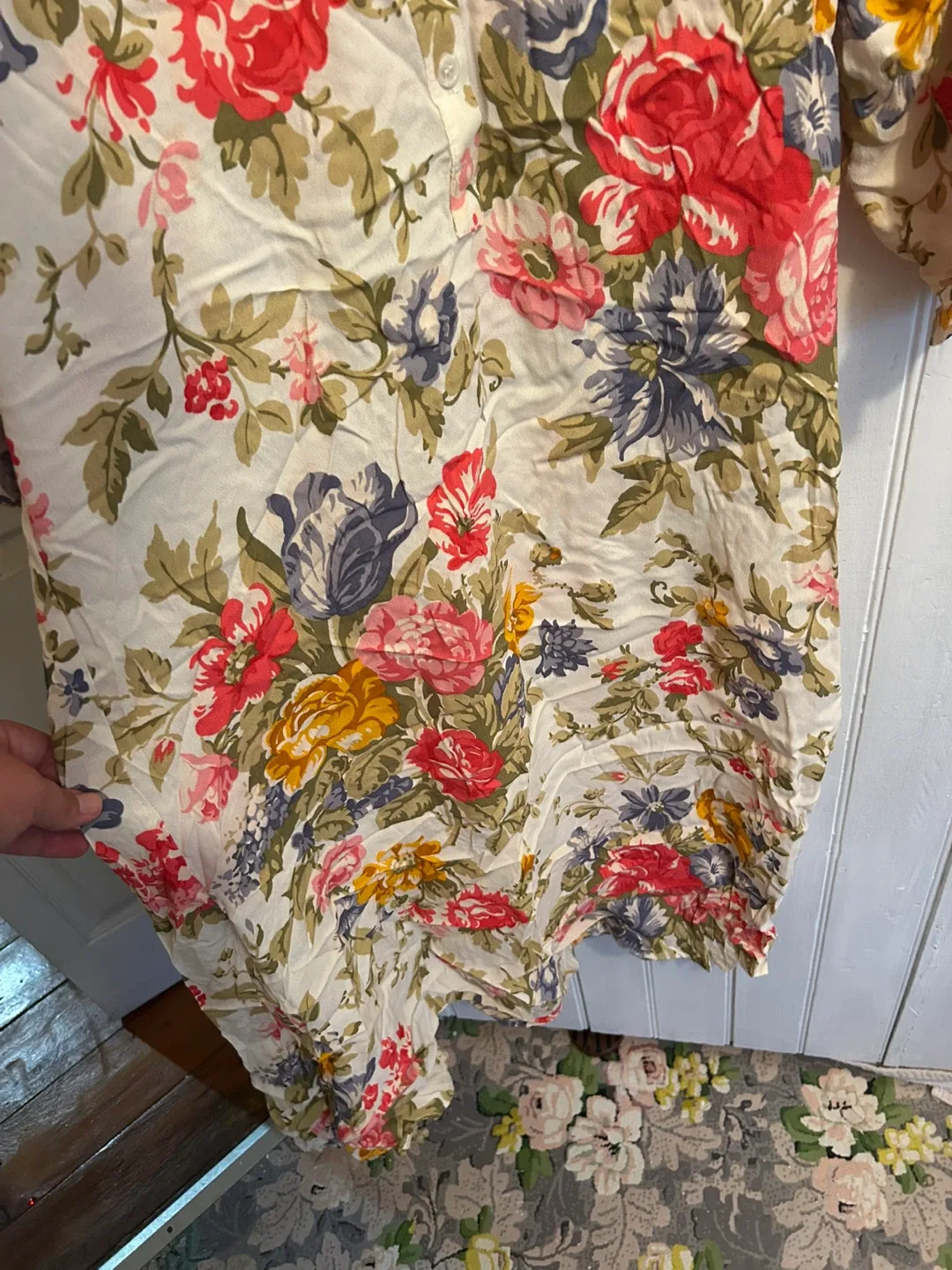 Zara Floral Print Dress - Size XS image indicator(4)