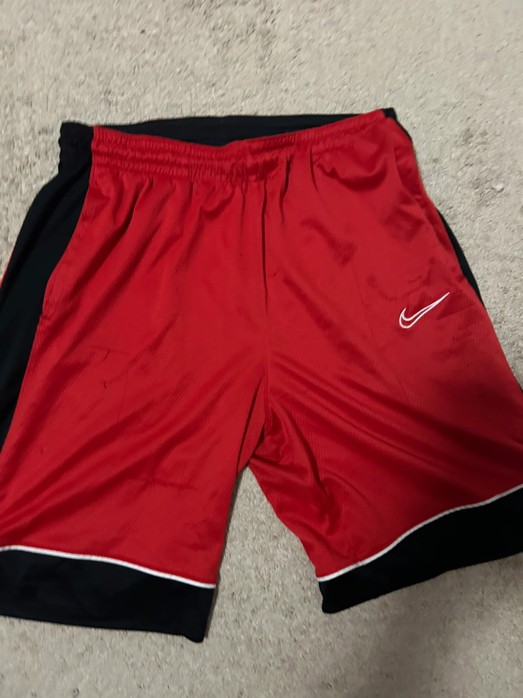 Nike Red & Black Basketball Shorts - photo 2
