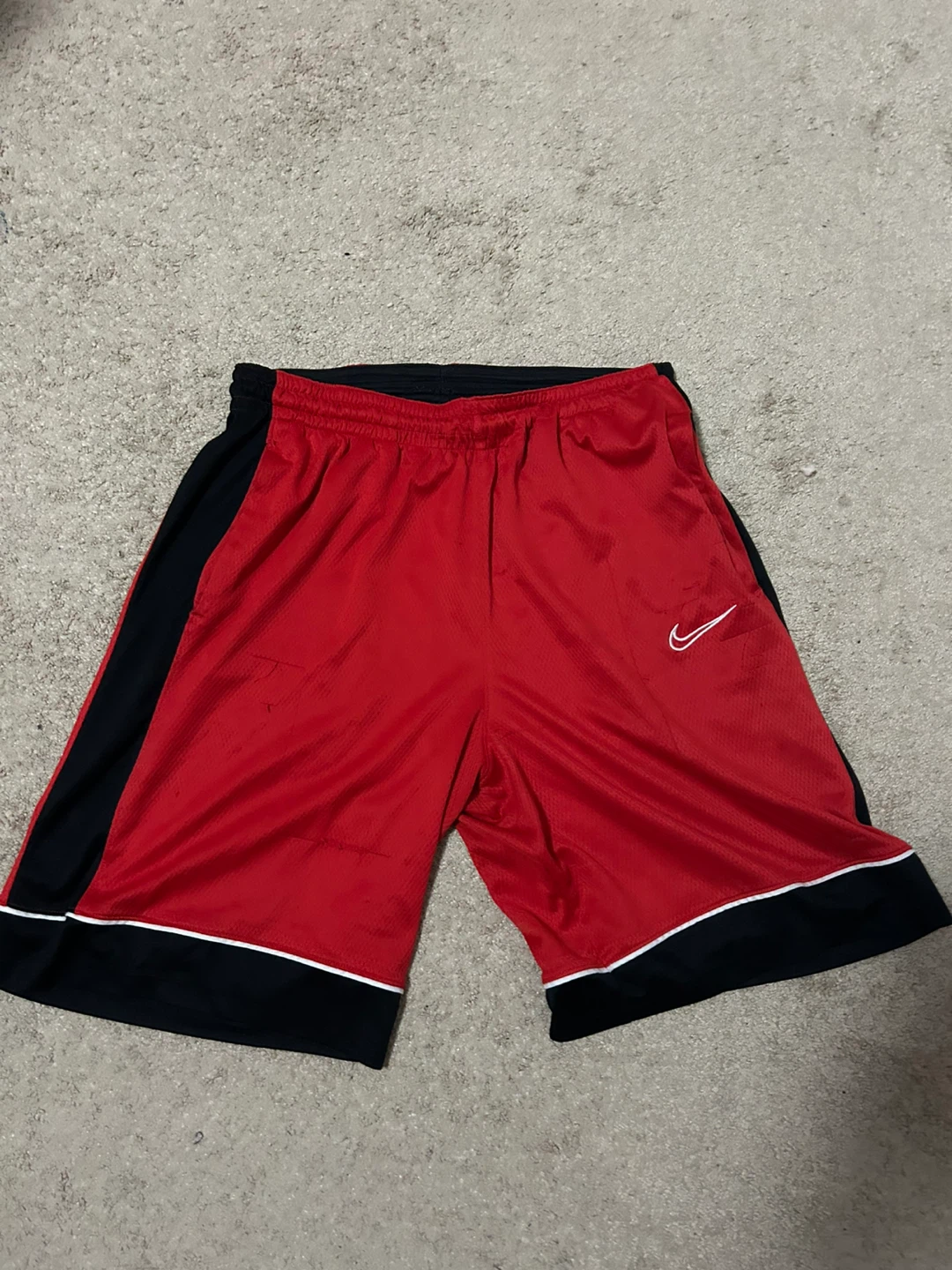 Nike Red & Black Basketball Shorts