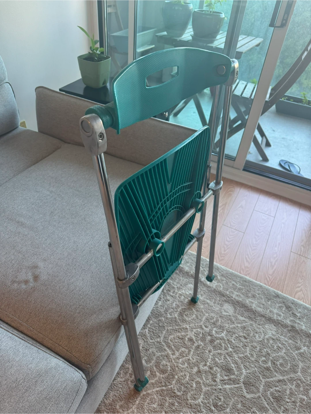 Teal Folding Chair - photo 3
