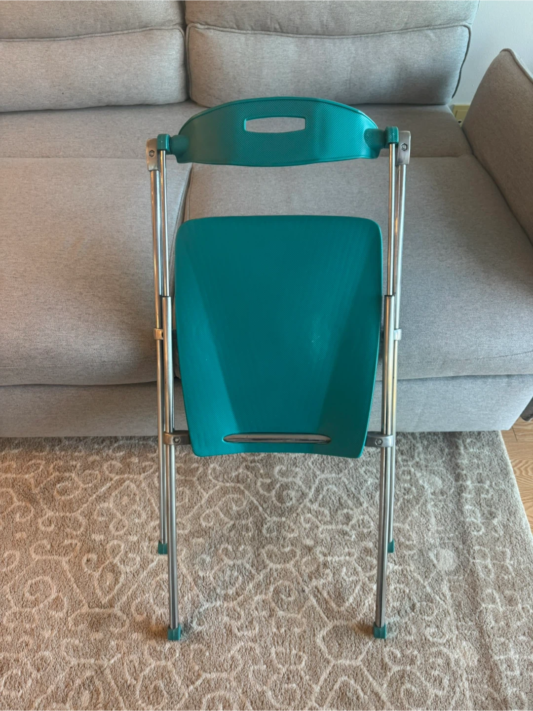 Teal Folding Chair - photo 2
