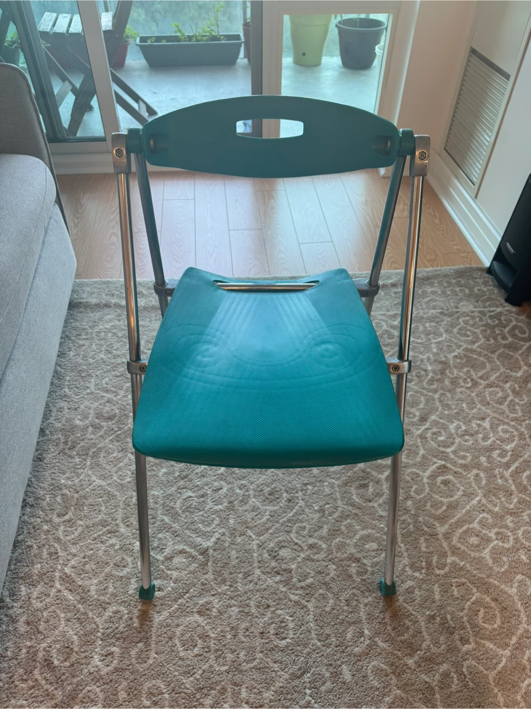 Teal Folding Chair - photo 4