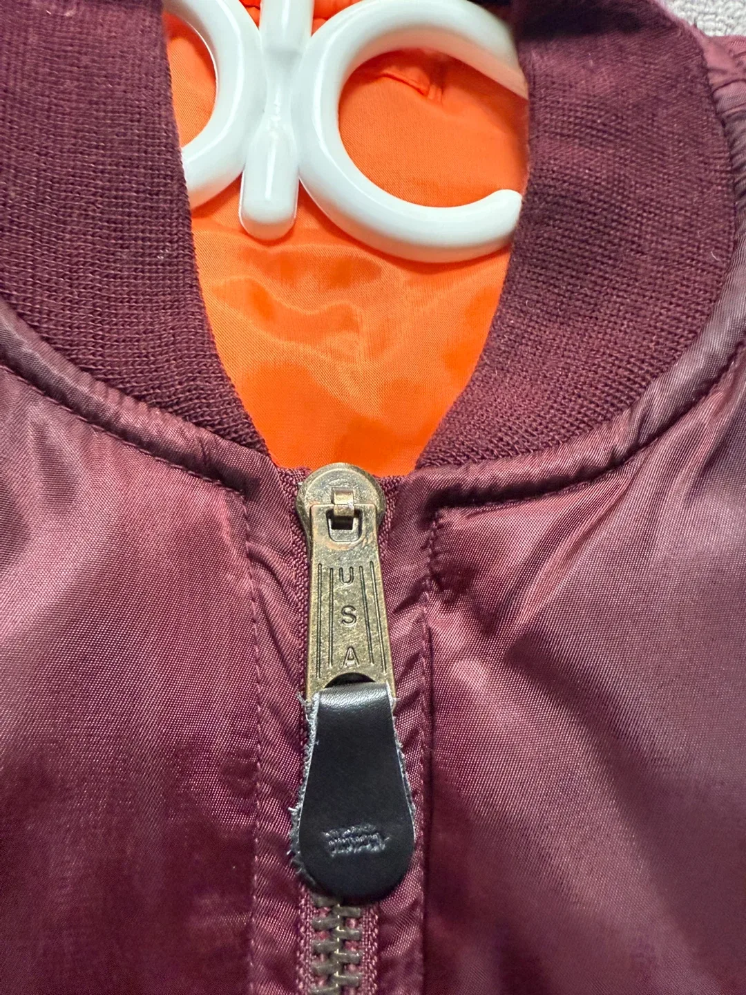 Burgundy Bomber Jacket image indicator(2)