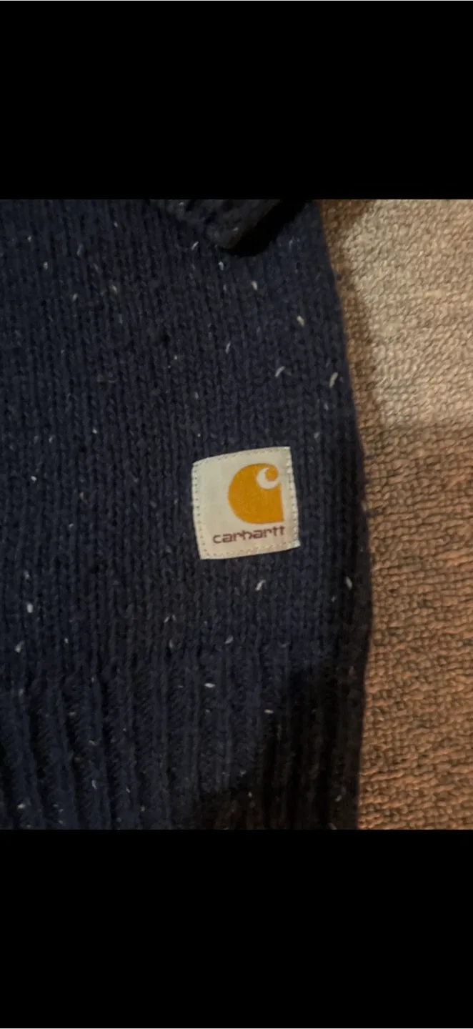 Carhartt WIP Navy Knit Sweater - Size L image indicator(2)