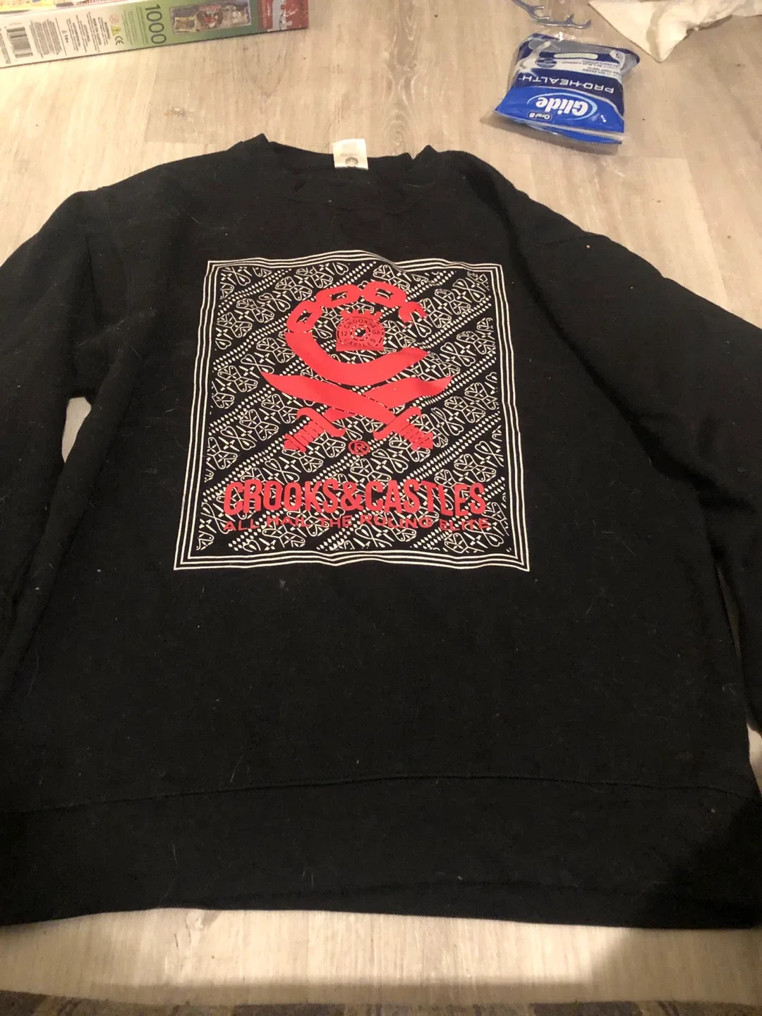 Crooks & Castles Black Sweatshirt - Size M thumbnail