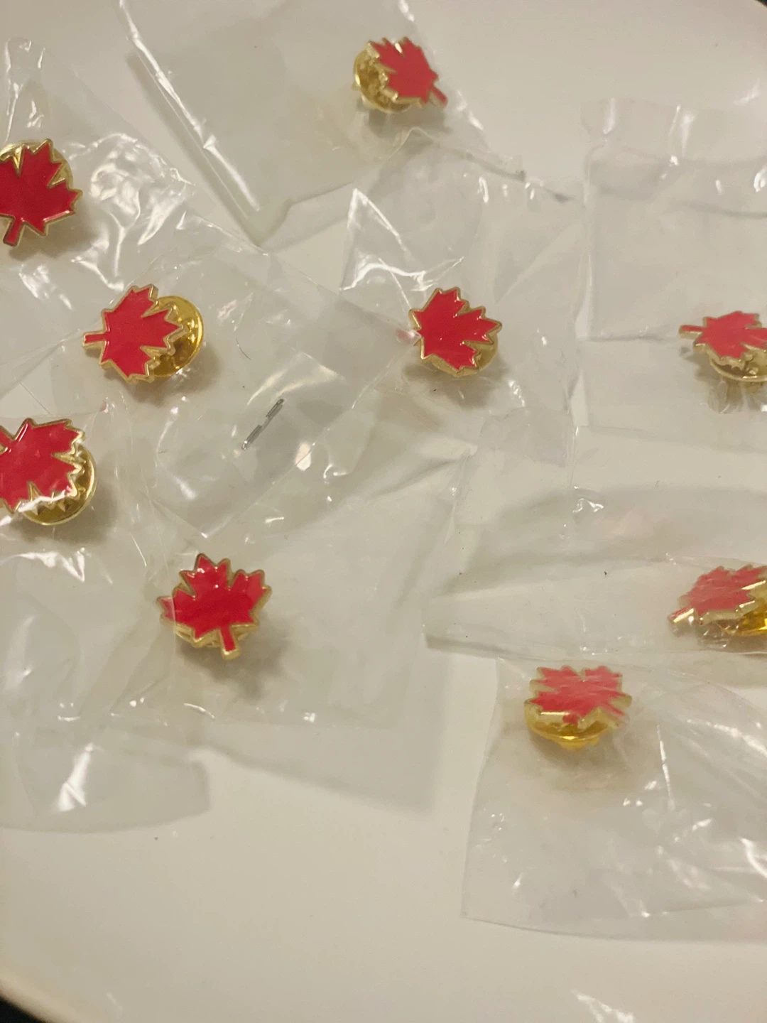 New Maple Leaf Pin - Canadian Pride (9 pcs)