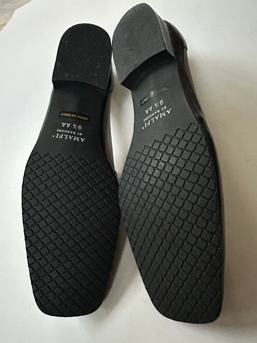 Amalfi by Rangoni Bronze Leather Block Heel Loafers size 9.5 AA image indicator(6)