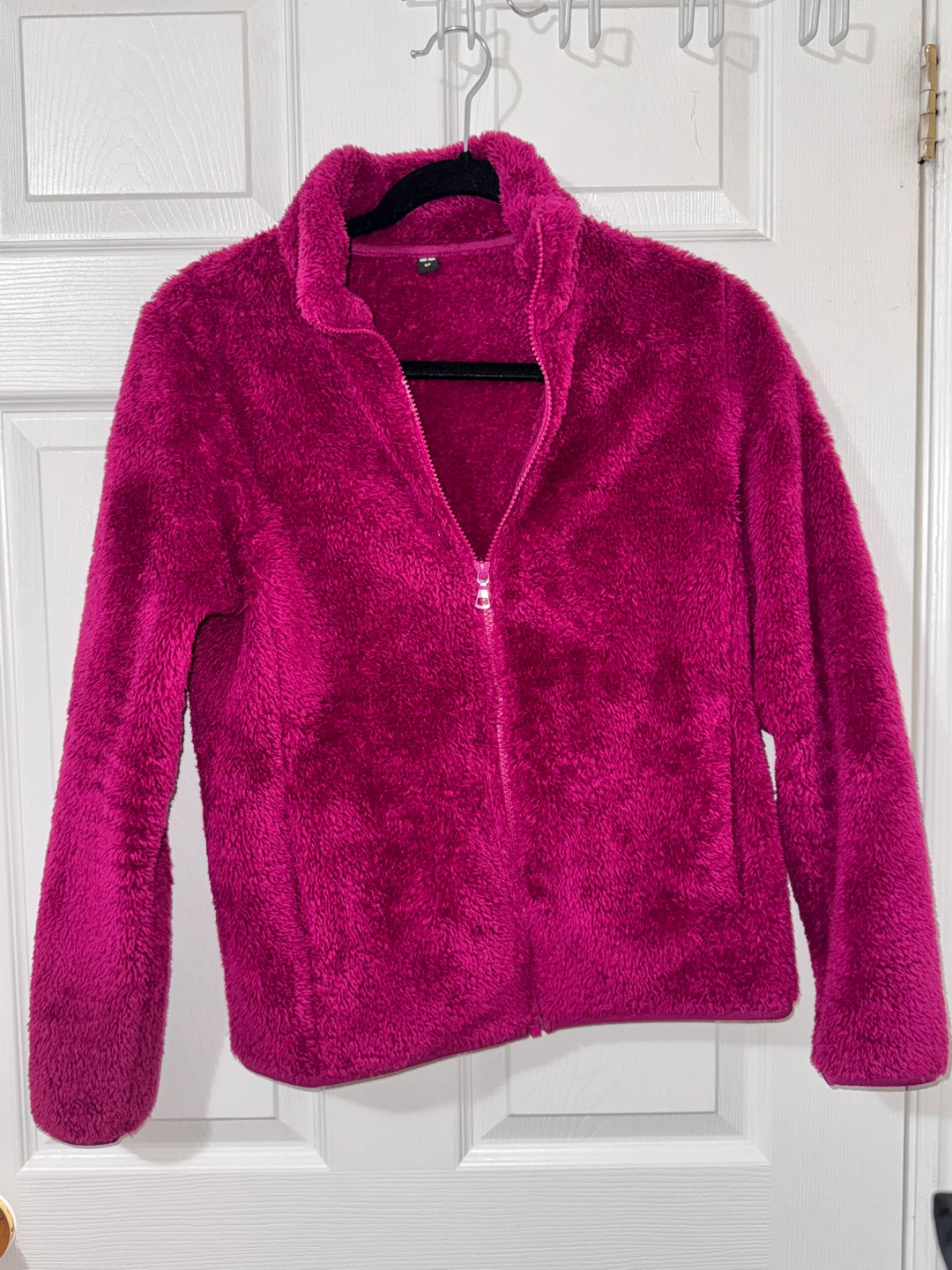 Uniqlo Fluffy Yarn Fleece Full-Zip Jacket - Pink - photo 2