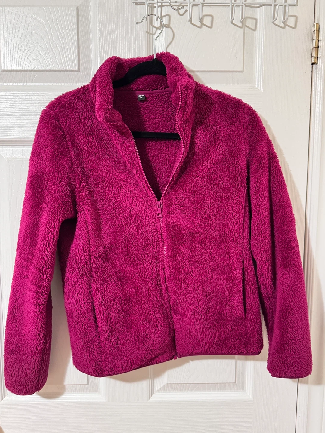Uniqlo Fluffy Yarn Fleece Full-Zip Jacket - Pink