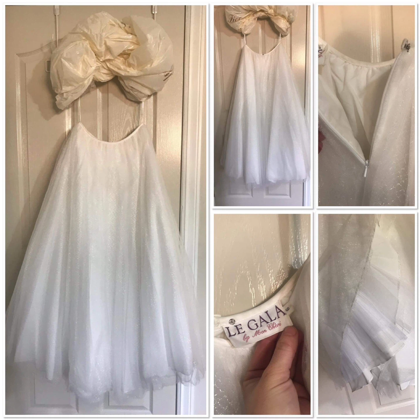 Le Gala by Mon Cheri White Tulle Skirt - Size 6