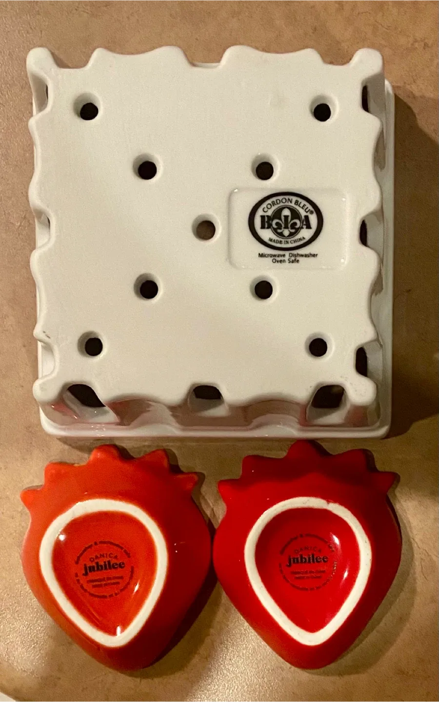 Danica Jubilee Strawberry Bowls & Basket image indicator(3)