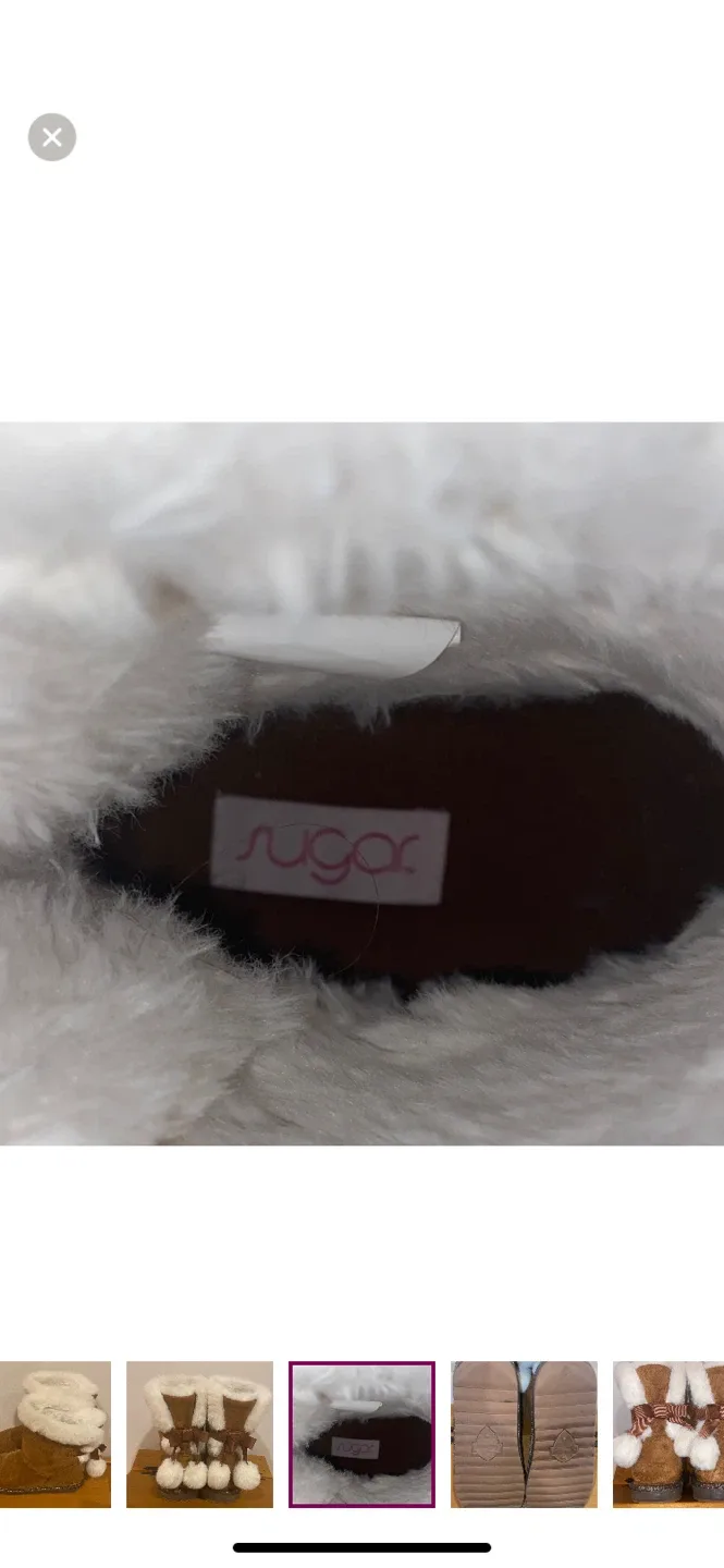 Sugar Brown Winter Boots with Pom Poms image indicator(4)
