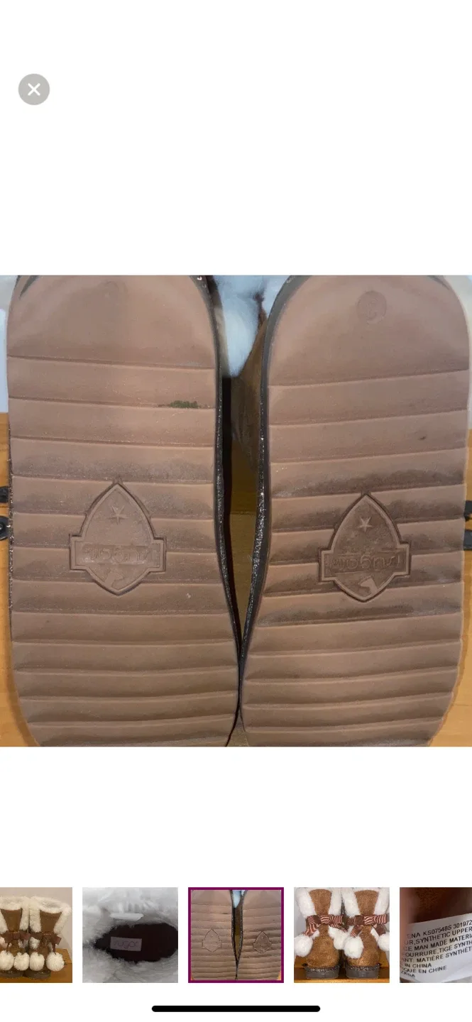 Sugar Brown Winter Boots with Pom Poms image indicator(5)