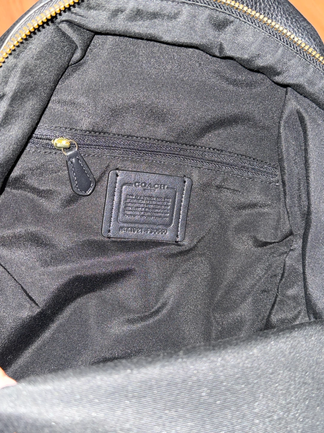 Coach Black Leather Backpack - photo 3