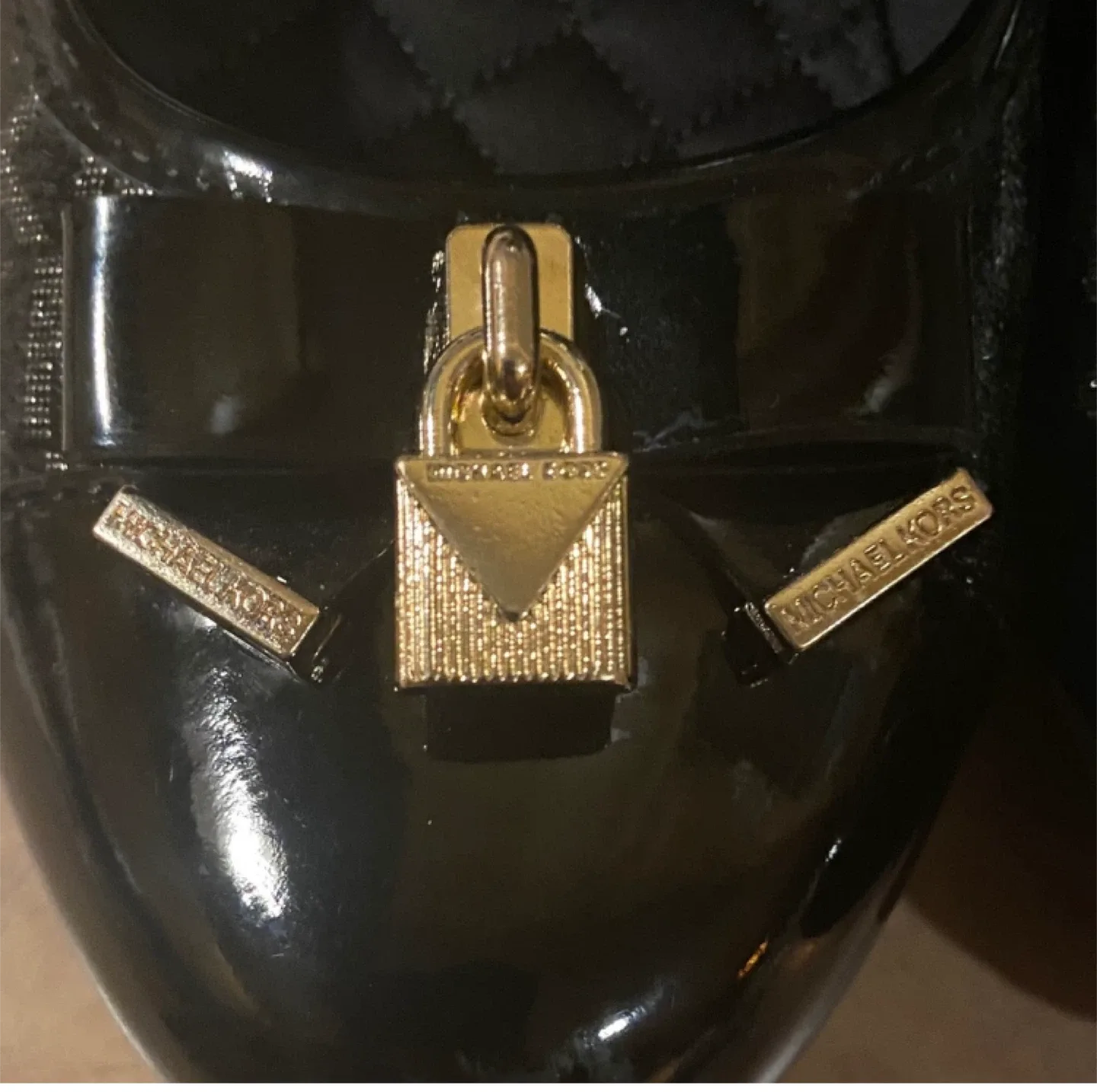 Michael Kors Black Patent Leather Flats - Size 4 image indicator(9)