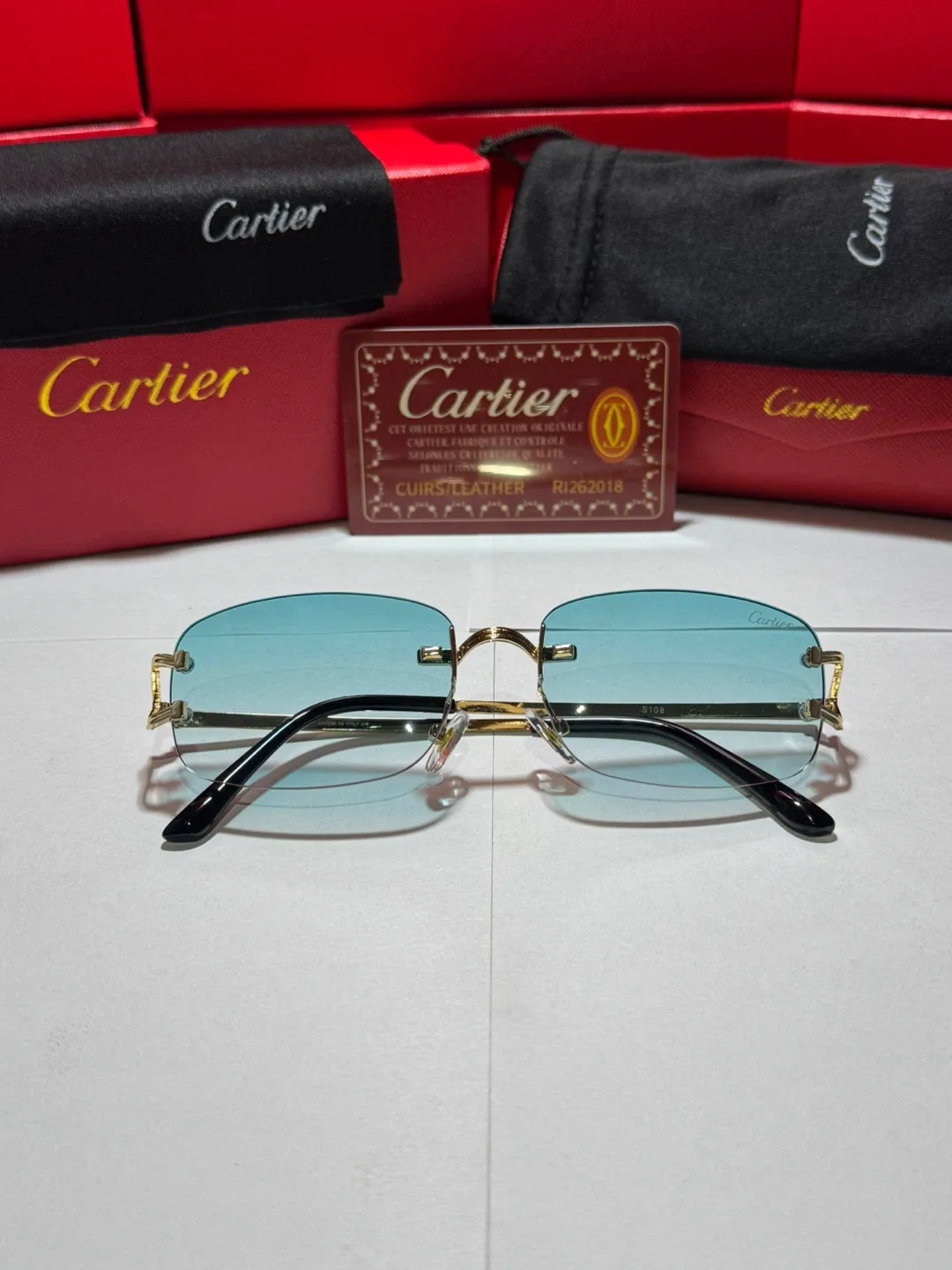 Cartier Big C Diamond Cut Glasses image indicator(5)
