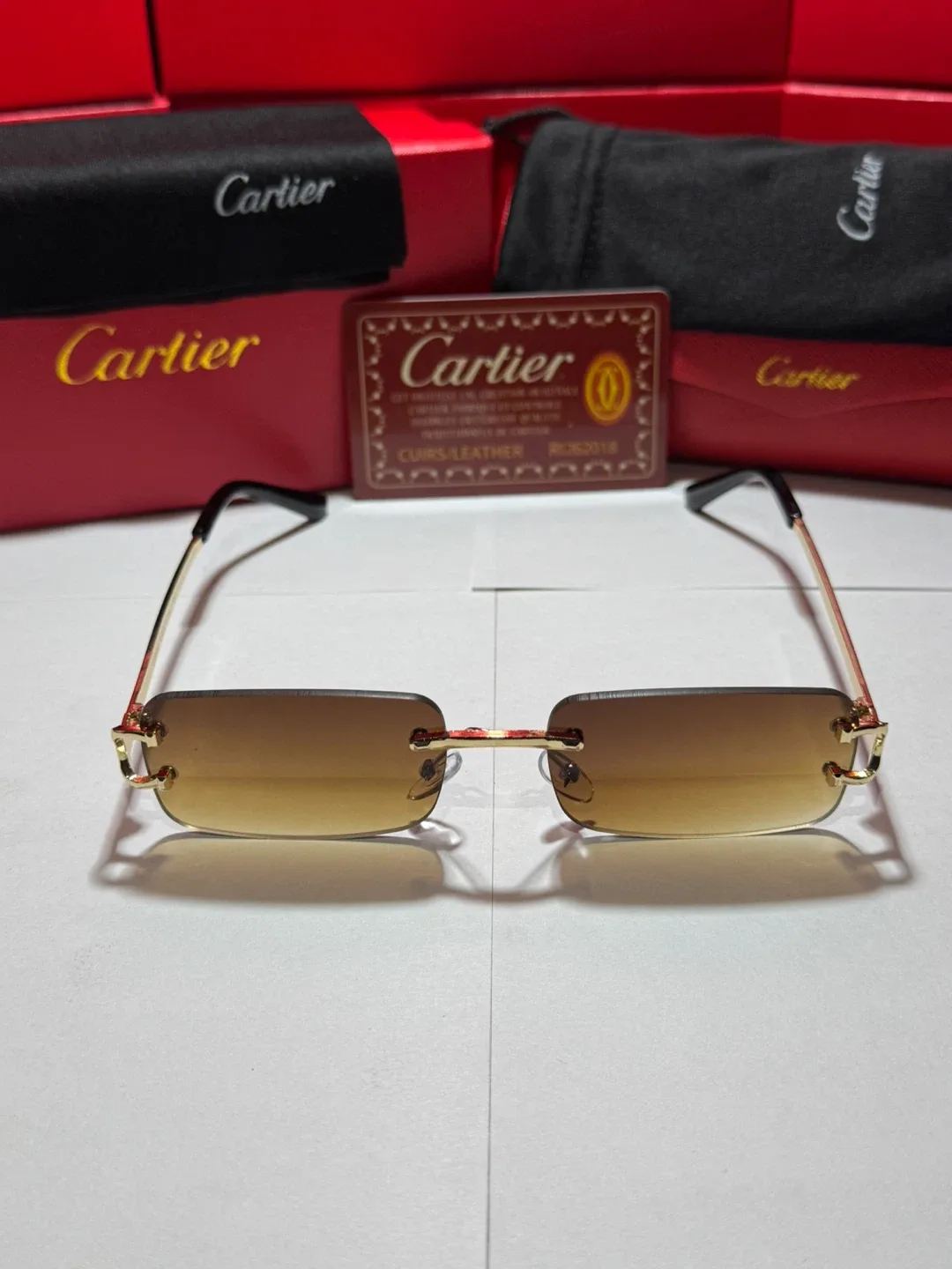 Cartier Big C Diamond Cut Glasses image indicator(8)