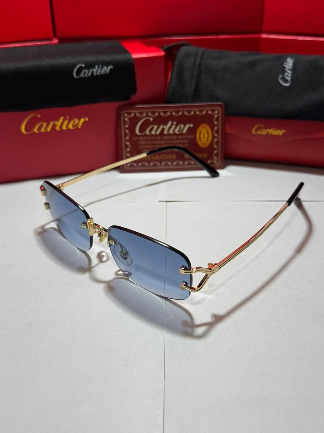Cartier Big C Diamond Cut Glasses image indicator(7)