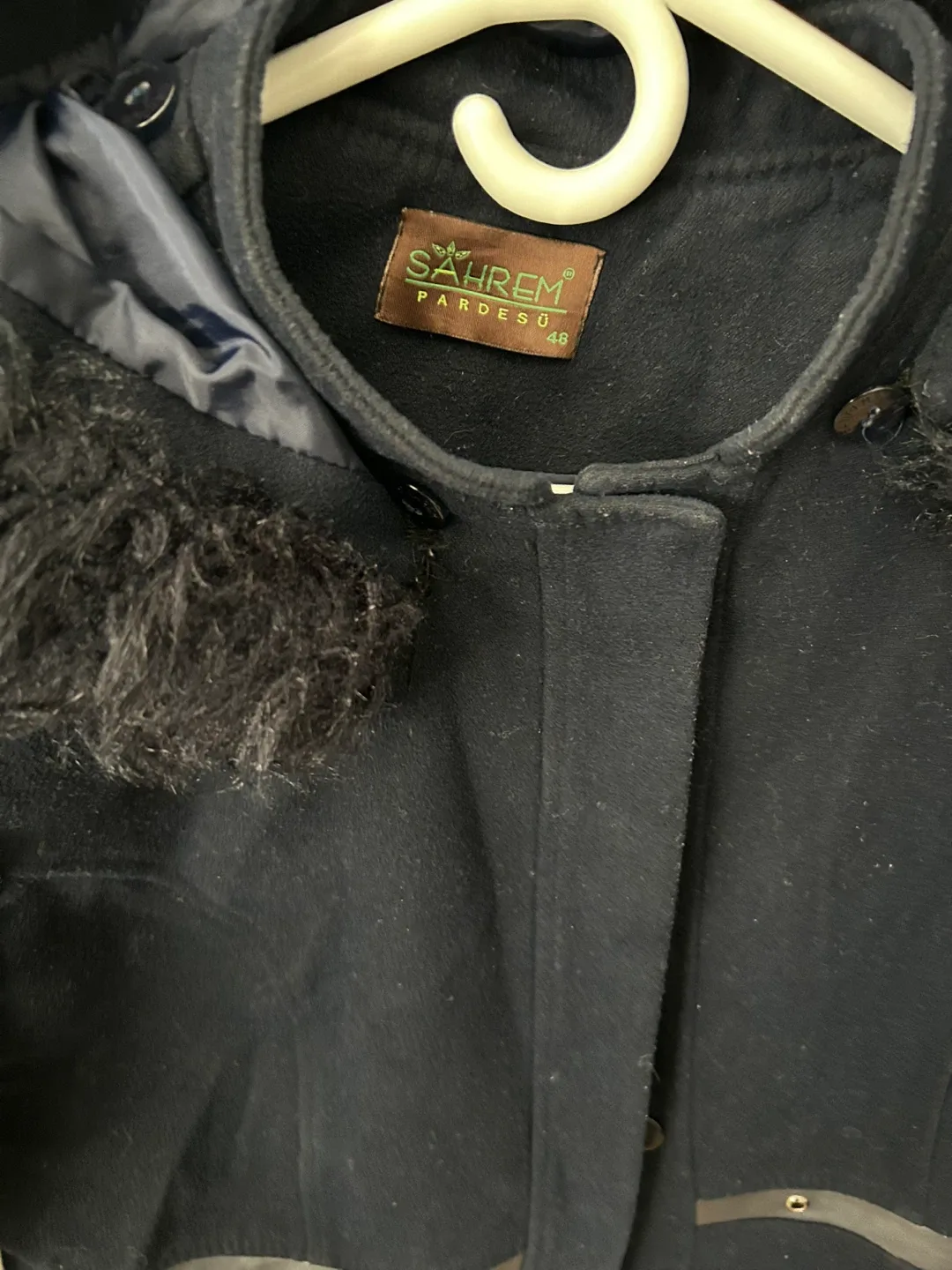 Sahrem Pardeso Black Winter Coat Size 46 image indicator(2)