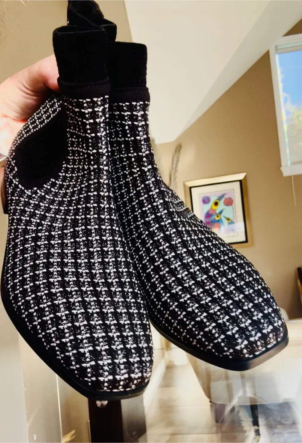 VIVAIA Black & White  Chelsea Boots EUR 40 /US 9-9.5 thumbnail