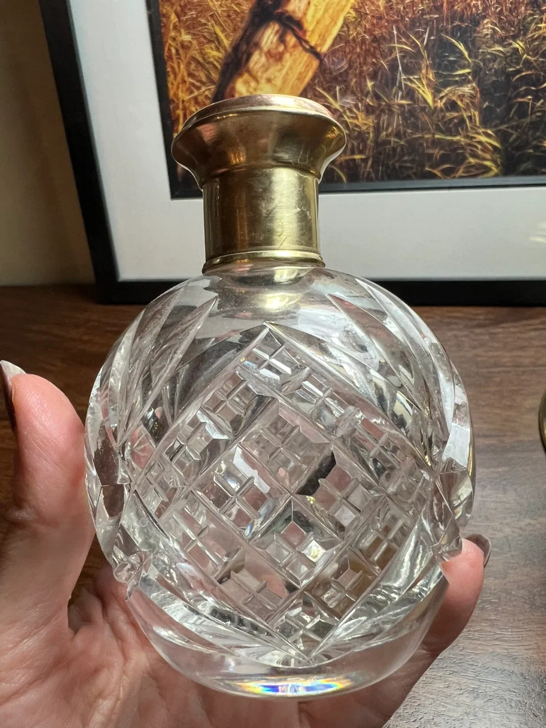 Vintage Crystal Perfume Bottle Decor image indicator(4)