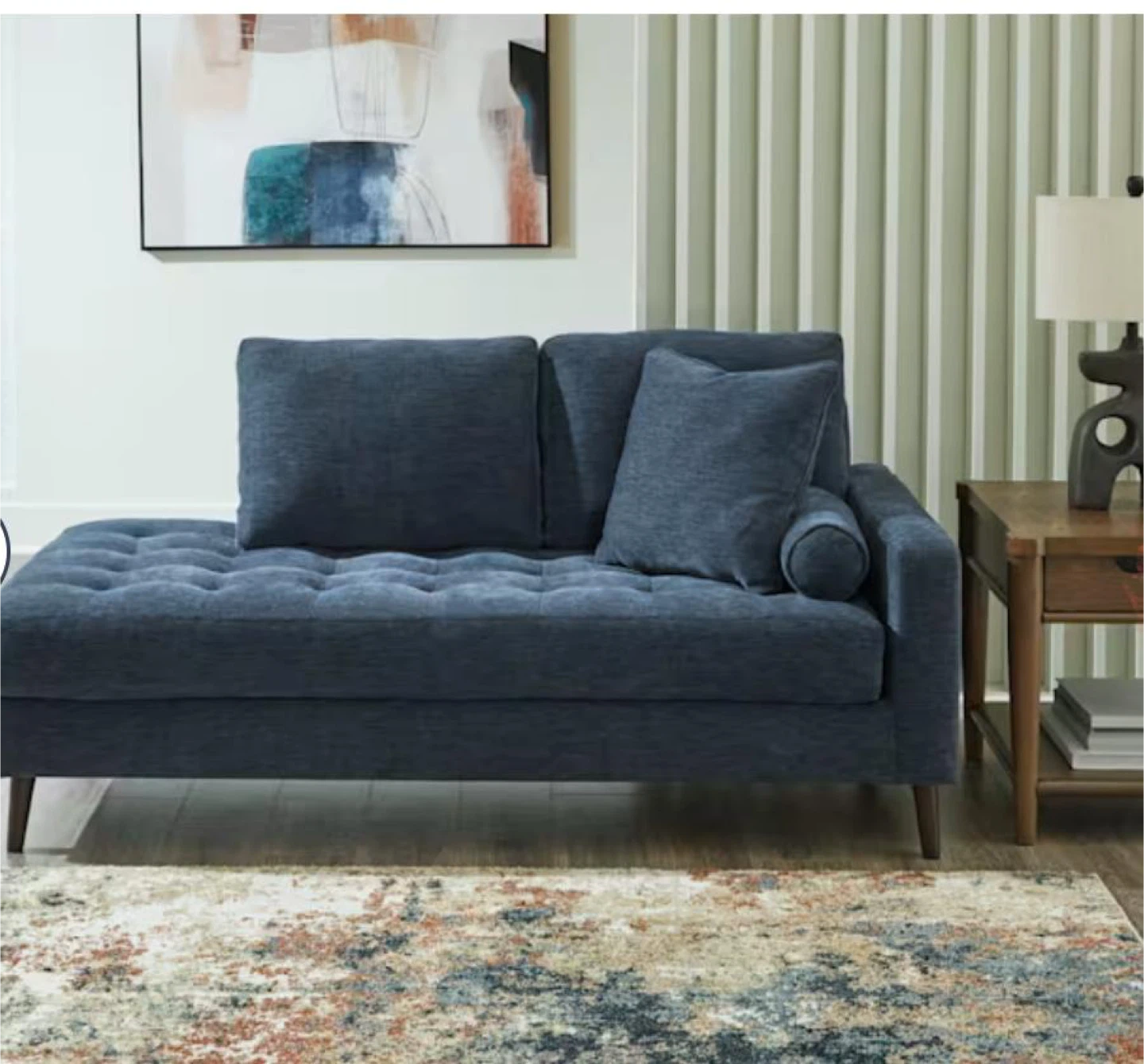 Corner Chaise - Navy - photo 3