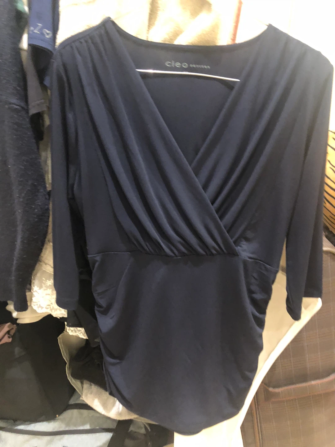 Cleo Petites Black Top - Size M/M - photo 3