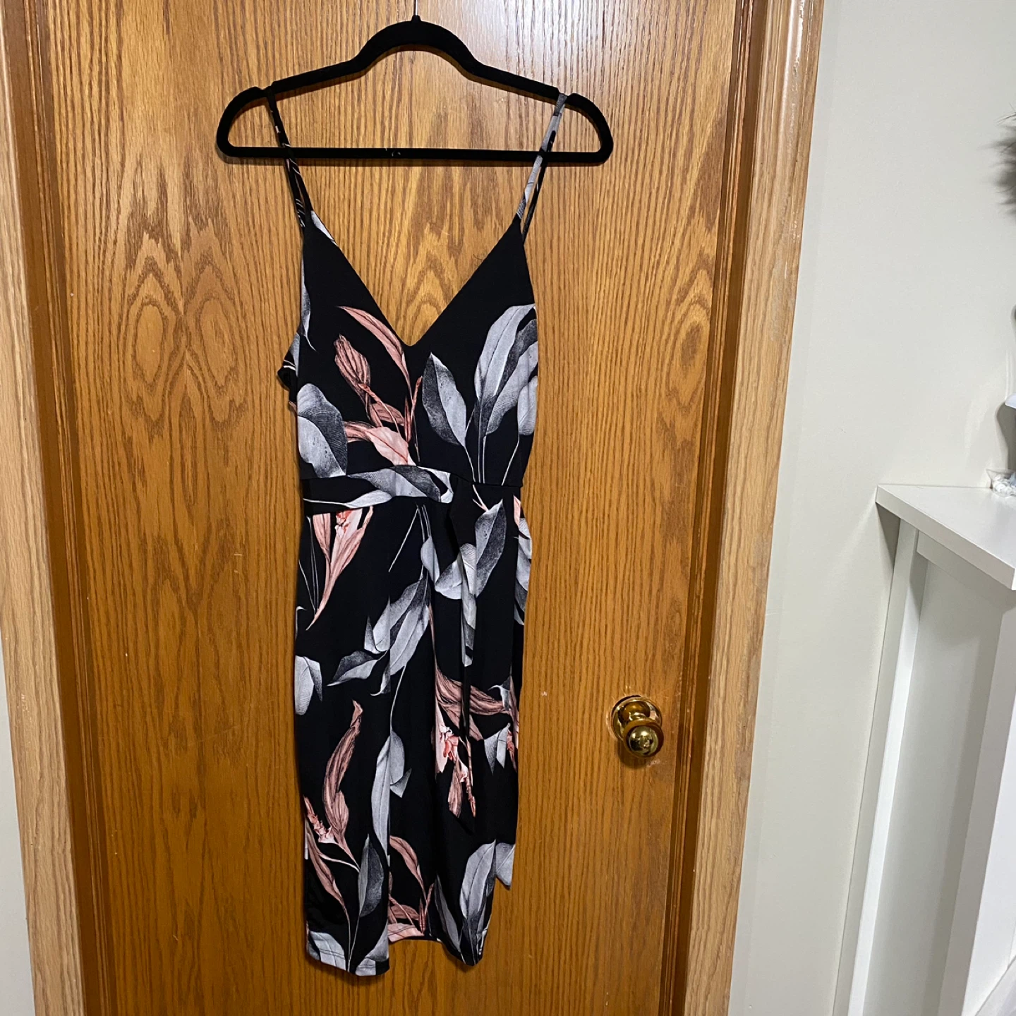 Tropical Floral Print Dress
