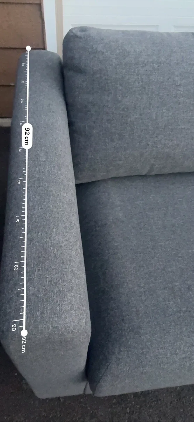 Ikea Grey Sectional Sofa with Chaise Lounge image indicator(6)