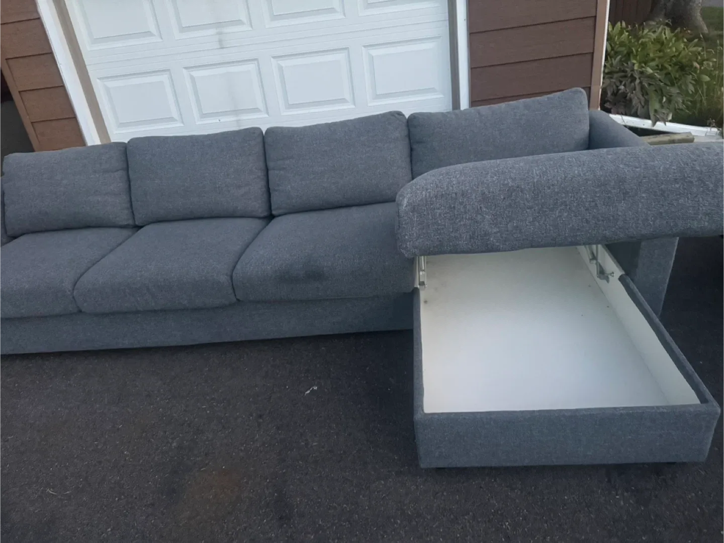 Ikea Grey Sectional Sofa with Chaise Lounge image indicator(9)