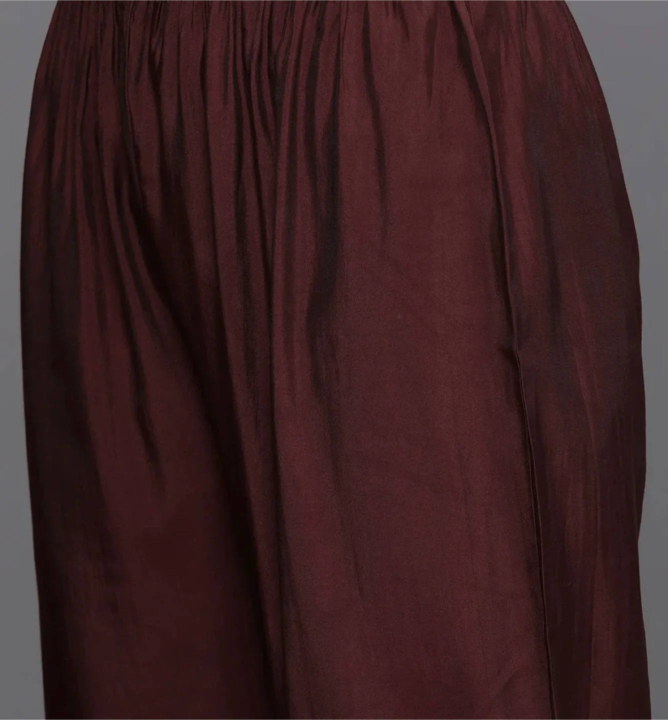 Burgundy Embroidered Kurta with Dupatta image indicator(2)