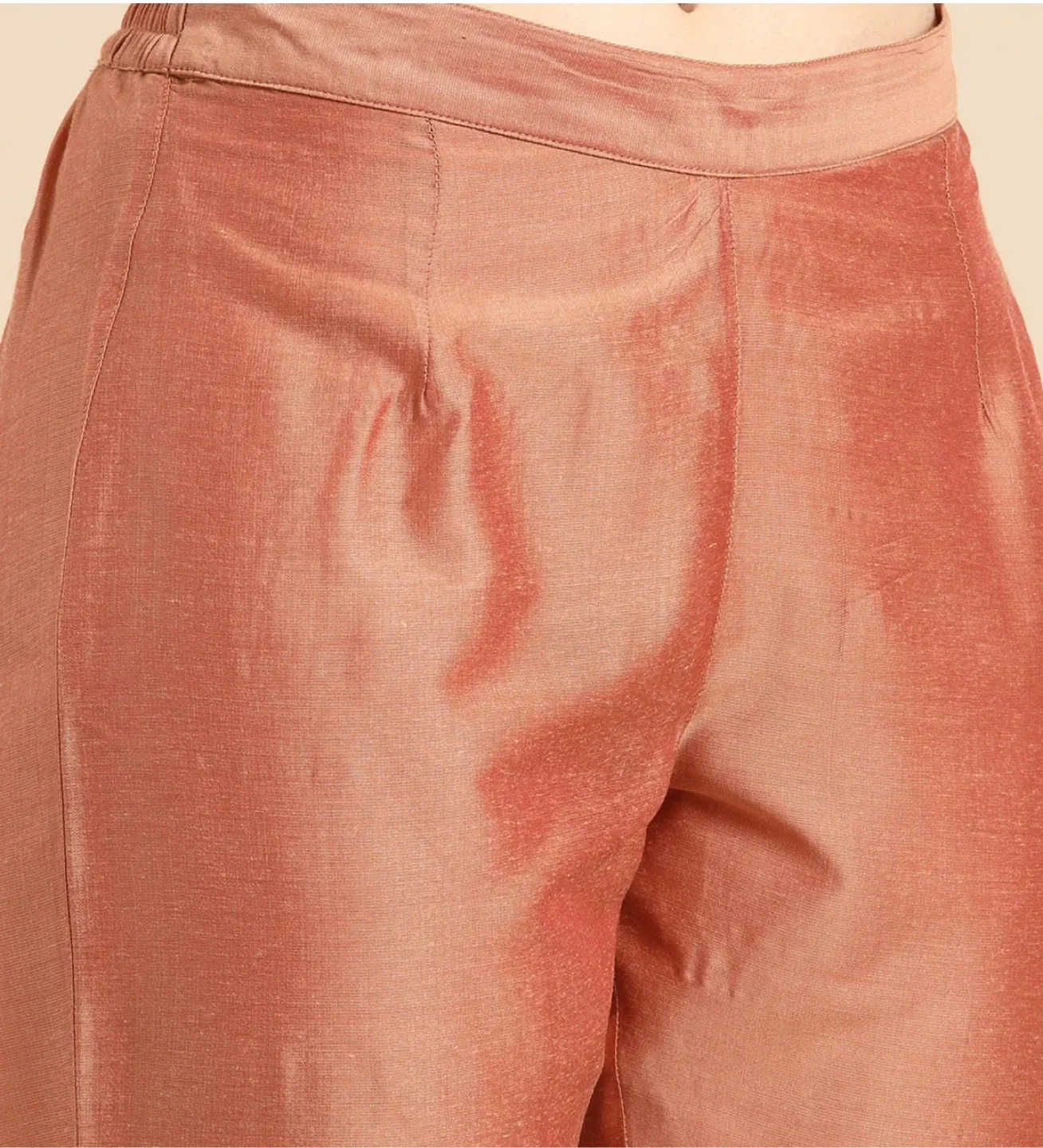 Rust Coloured Kurta with Pants & Dupatta image indicator(2)