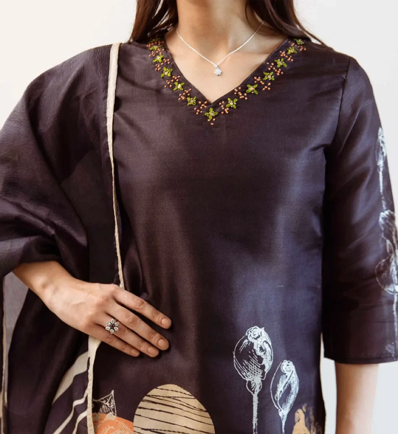 Floral Print Kurti Dress image indicator(2)