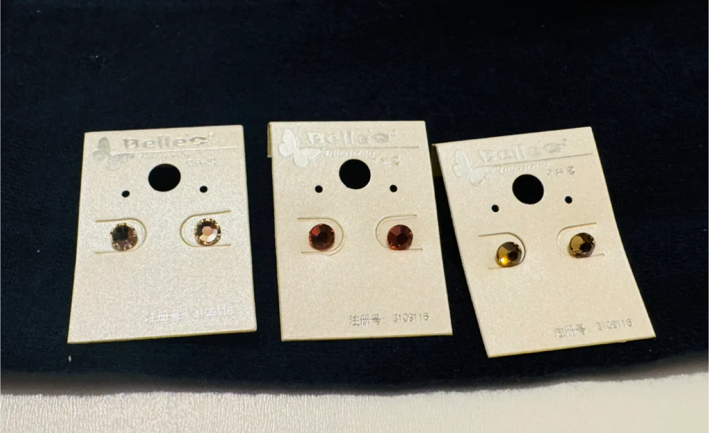 Belles' Round Stud Earrings - New image indicator(3)