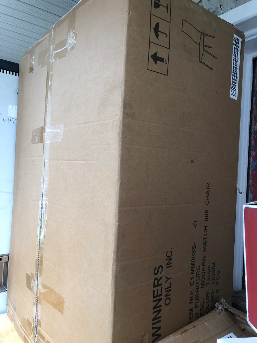 *Brand New*  6pc..Elizabeth Dining Chair in Taupe image indicator(6)